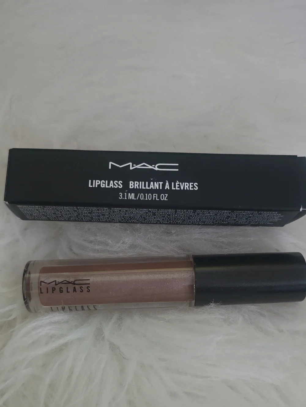 NEW IN BOX! MAC Cosmetics Lipglass High-Shine Lip Gloss in Shimmery 